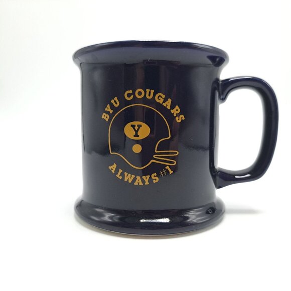 BYU Cougars Always #1 Ceramic Mug Blue Coffee Tea Cup - Picture 1 of 13
